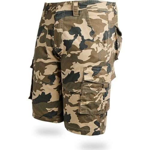Camouflage Brand Sports Work Bermuda Shorts Multipockets Hiking Fishing Cargo Military Tactical Pants Mens Summer Cotton Shorts