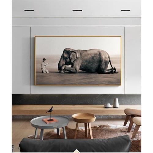 Buddha Modern Canvas Painting Nordic Posters And Prints Zen Home Decoration Elephant religion Art Wall Picture For Living Room