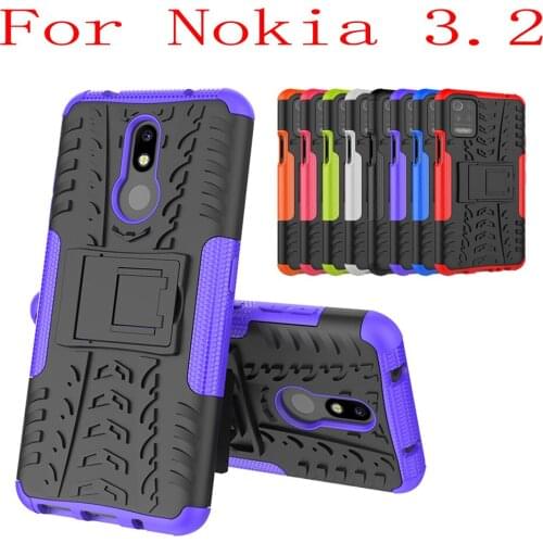 Sunjolly Case for Nokia 3.2 Wallet Stand Flip PU Leather Phone Case Cover coque capa Nokia 3.2 Case Nokia 3.2 Cover