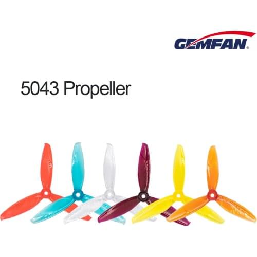 Gemfan Windancer 5043 Propeller T5043C 5x4.3 Inch PC 3-Blade CW CCW FPV Propeller For Freestyle FPV Racing Drone