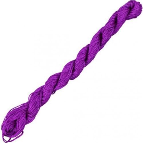 30 Meters 1mm Kumihimo Nylon Braided Cord Thread DIY Shambhala Band Purple