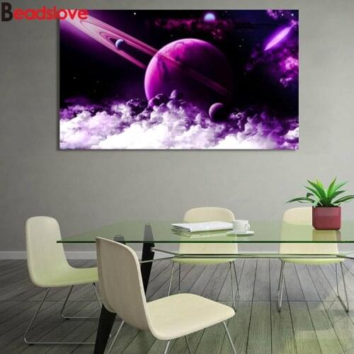 Abstract picture 5D Diamond Embroidery Fantasy Starry Sky DIY Diamond Painting Square Diamond Mosaic Cross Stitch wall Decor
