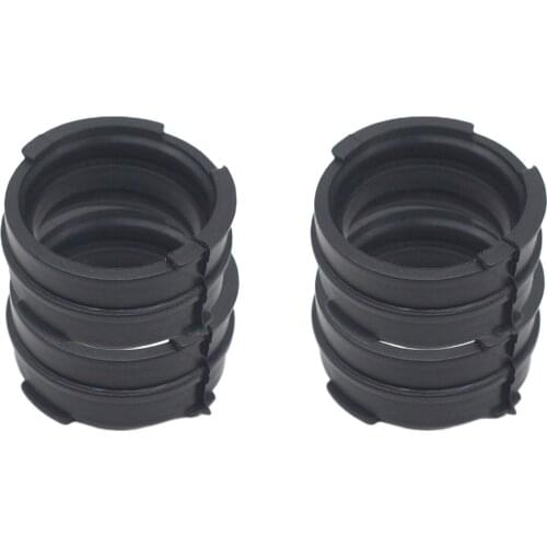 4pcs Motorcycle Carburetor Adapter Interface Intake Manifold Boot Joint for HONDA VFR MC35 RVF400 VFR400 NC35