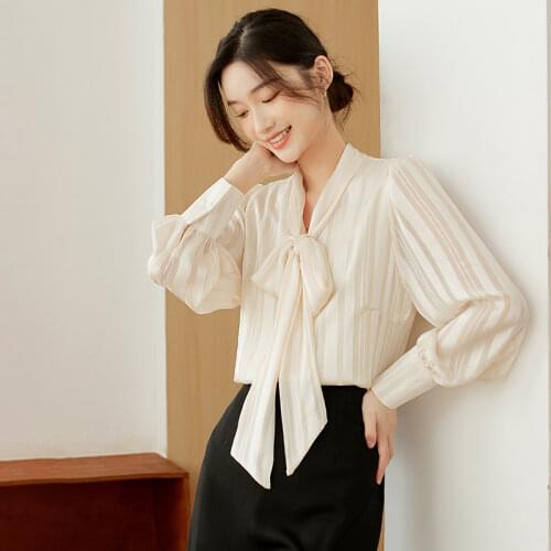 AIHUYIGUI Striped Blouses