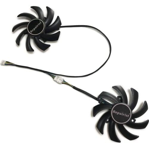 2pcs/set PLD09210S12HH GPU VGA Alternative Cooler Fan For Sapphire R9-350/360/370X/270/280/280X/285 Graphics Cooling