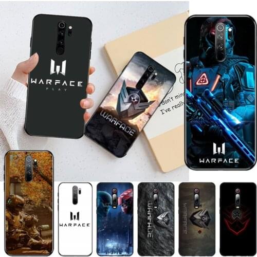 CUTEWANAN Warface Low Fat Gaming Black TPU Soft Phone Case Cover for Redmi Note 8 8A 8T 7 6 6A 5 5A 4 4X 4A Go Pro