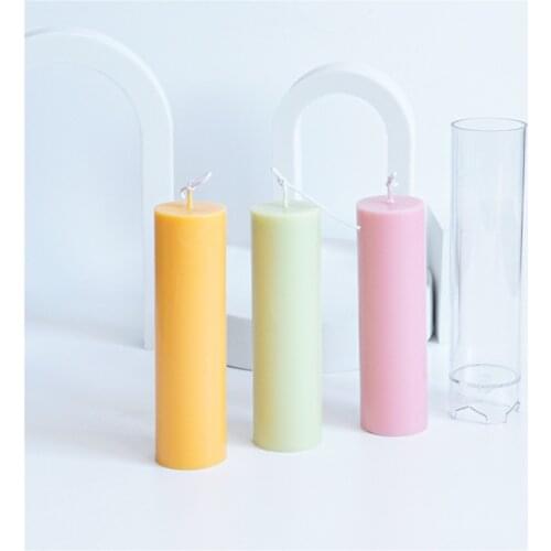 Cylindrical Candle Mold DIY Plastic Mould Aromatherapy Candle Making Handmade Candle Mold DIY Craft Making Model