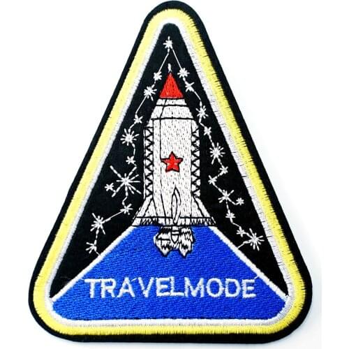 Travel Mode 9.2x11.2cm Iron On Patch Sewing On Embroidered Applique Sewing Clothes Stickers Garment Apparel Accessories Badges