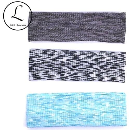GZHILOVINGl Woman Cotton Stretch Headbands Summer Unisex Men Thin Ribbed Sport Headbands Ladies Yoga Hair Band Accessories