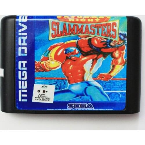 Slam Masters Saturday Night NTSC-USA 16 bit MD Game Card For Sega Mega Drive For Genesis