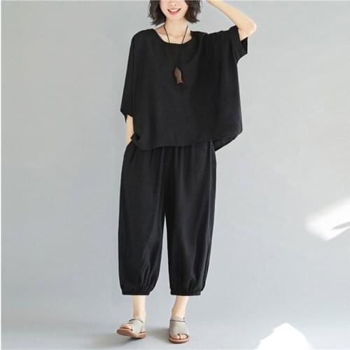 Womens two piece sets 2019 ladies elegant women pant suit female fashion 2018 spring pantsuit Japanese streetwear AA4628