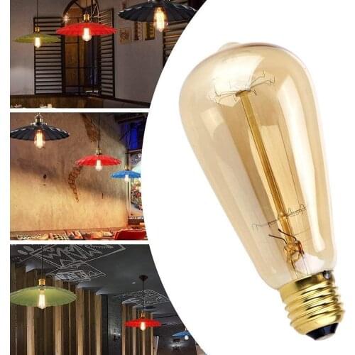85V-240V 7W E27 Light Bulb Retro Filament Incandescent Vintage Lamp Bulb for Restaurant Home Kitchen