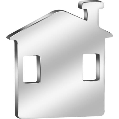 MYLONGINGCHARM 10pcs Stainless Steel small House Charm Pendants 16x17mm DIY Findings for Bracelets