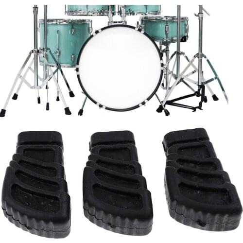 Newly 3 Pcs Rubber Feet Replacement Portable Accessories for Drum Stands Percussionist