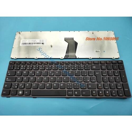 Original New Czech/Slovakia keyboard For Lenovo IdeaPad B590 B590A B590A-ITH B590A-BEI Czech/Slovakia keyboard Black Frame