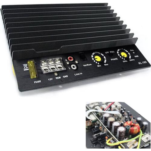 Car Amplifier Board 12V 200W Suport Bass Function Car Amplifier Board Auto Audio Heavy Bass HiFi High Power Subwoofer