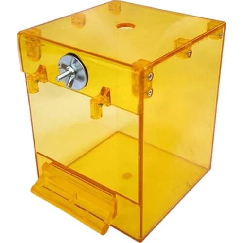 Hanging Bath Tub for Pet Birds Transparent Pet Bird Feeding and Nourishing Shower Basin