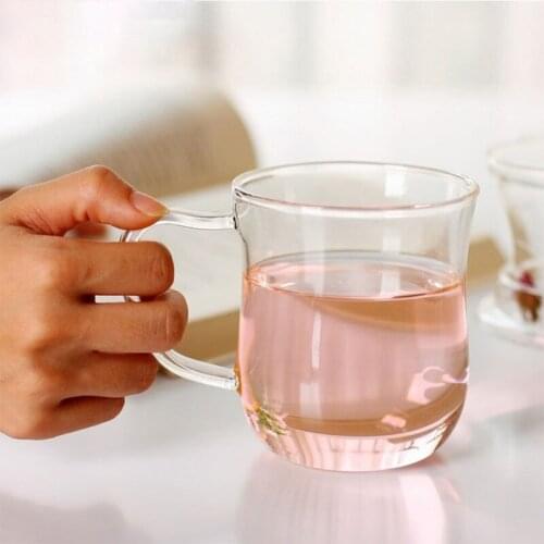 Transparent Clear Glass Milk Mug Coffee Tea Cup Teapot Kettle With Tea Infuser Filter Lid Home Office Drinkware