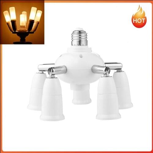 Adjustable Bulb Socket Adapter E27 Splitter Lamp Base Converter Light Lamp Bulb Base Converter Light Holder