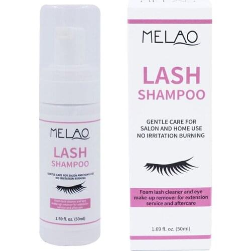 50ml Professional Eyelashes Shampoo Cleaner Eyelash Extension Cleanser Shampoo Eyelashes Makeup Remover