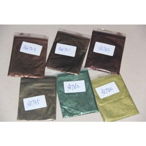 6 Colors Mixed Healthy Natural Mineral Mica Powder DIY For Soap Dye Soap Colorant makeup