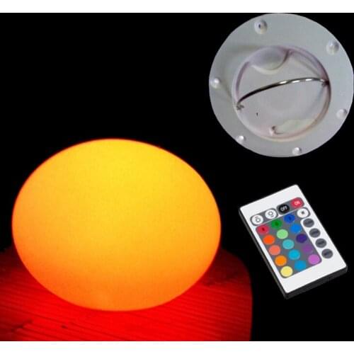 Skybesstech D17*H13cm LED Table Lamp Stone Globe Ball 16 Color Changing Lighting Glowing in Dark Waterproof Free Shipping 1pc