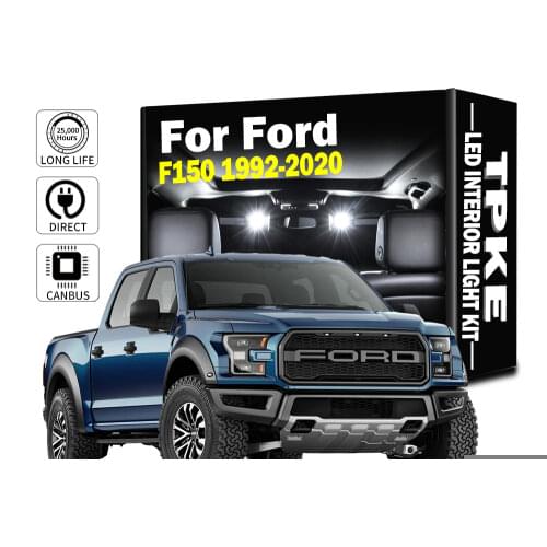 TPKE For Ford F-150 F150 1992-2019 2020 Canbus Auto Bulbs LED Interior Map Dome Trunk Vanity Mirror Light Kit Car Lighting