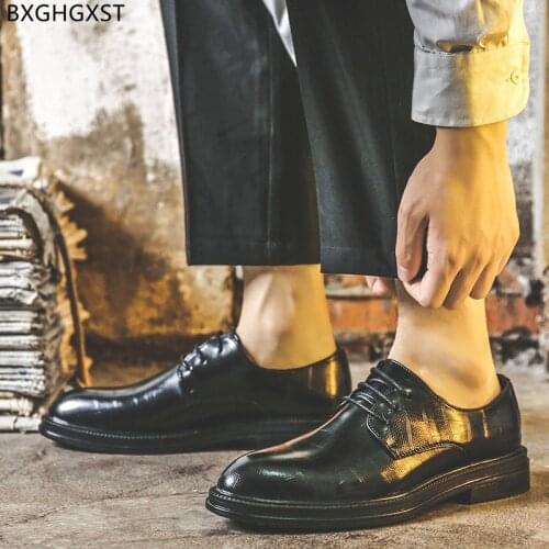 Oxford Mens Dress Shoes Fashion Leather Pointed Shoes Men New 2021 Formal Wedding Shoes for Men Zapatos Hombre Chaussure Homme