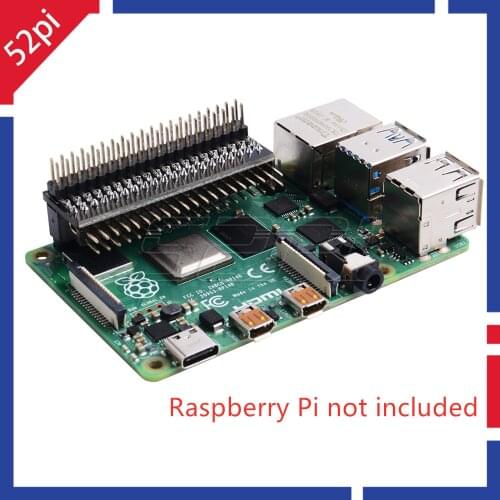GPIO Edge Extension 52Pi GPIO Extension Board Raspberry Pi GPIO Header for Raspberry Pi 4B / 3B+ / 3B / Zero W / Zero