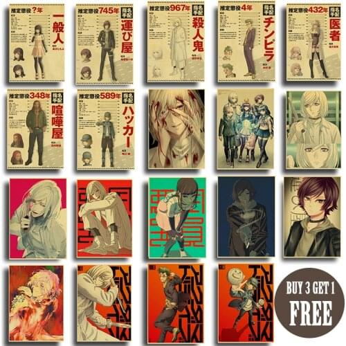 Vintage Akudama Drive Retro Poster Wall Stickers For Living Room Home Art Decoration