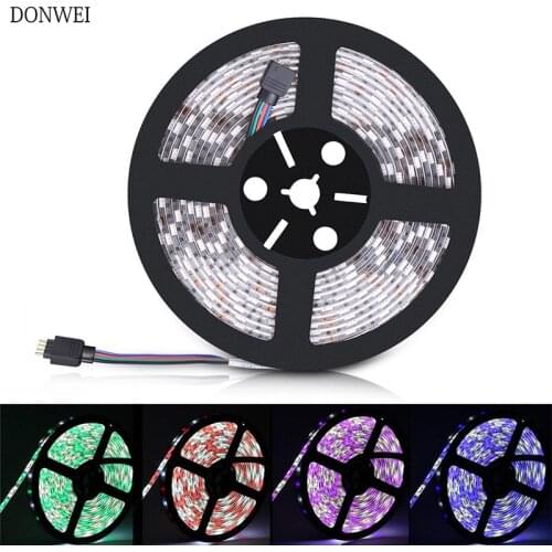 DONWEI Waterproof 5M 5050 LED Strip 300LED DC 12V RGBW RGBWW Fita LED Light Strips Flexible led ruban luces led tiras