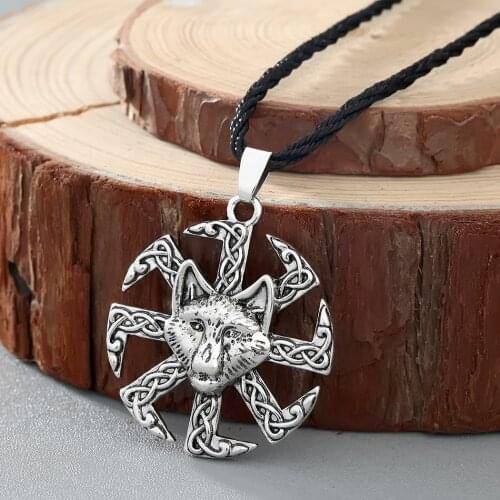 WANGAIYAO new Cxwind juvenile wolf animal wolf pendant necklace mens slavic necklace for a good friend birthday gift