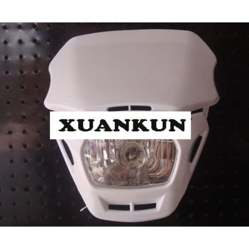 XUANKUN Cabbage 250 Headlight Small High Season Mini Motocross Small Side Lights Headlight Conversion Grimace Grimace Light hood