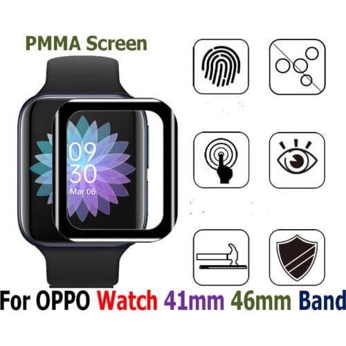 Anti-Scratch Protective Case Film For OPPO Watch 41mm 46mm Screen Protector 3D 9H HD Clear Tempered Glass Bracelet 10pcs