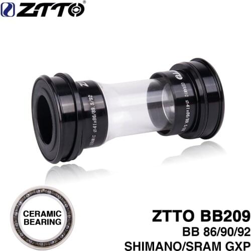 ZTTO CERAMIC Bottom Bracket BB209 BB92 BB90 BB86 Press Fit for Road Mountain bike Shimano 24mm Crankset for SRAM GXP 22mm
