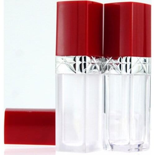 10/30pcs 6ml DIY Lip Gloss Plastic Box Containers Empty Square Lipgloss Tube Beauty Tool Wholesale Mini Lip Gloss Split Bottle