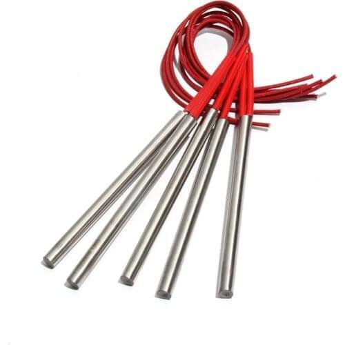 10PCS 9mm 165~185mm 201SUS Electric Heating Pipe 110V/220V/380V Tubular Heater 370W/380W/390W/400W/420W Single-End Rod