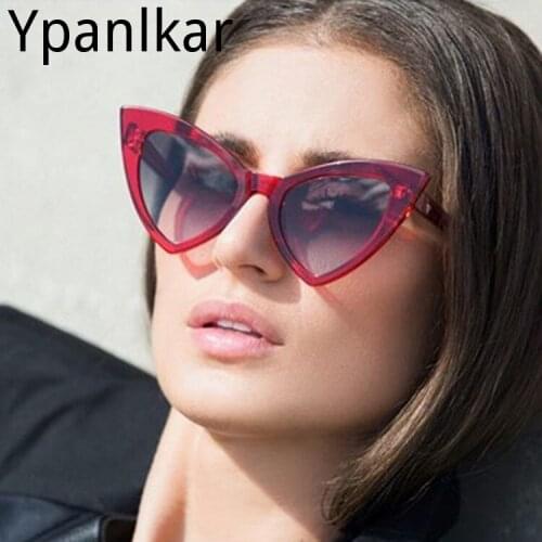 2021 Luxury Brand Designer Retro Cat Eye Sunglasses Sexy Fashion Personality Net Red Street Fashion Sunglasses