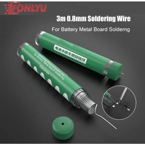 3m 0.8mm Soldering Wire Exclusive Use for Battery Metal Board Solderng No Spot Welding Machine Phone Repair Soldering Line