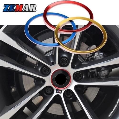 4X Car Wheel Hub Decorative Circle Stickers For BMW 6 5 Series E60 F10 F11 F07 GT E63 F12 F13 F06 G32 F01 F02 G11 G12 M5 E61 M