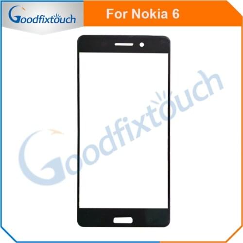 5PCS For Nokia 6 Touch Screen Sensor Front Glass Lens Panel High Quality For Nokia6 Replacement Parts