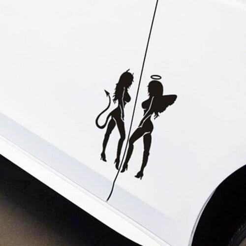 50 pieces /lot) Wholesale Angel beauty vinyl car truck stickers decals car-styling