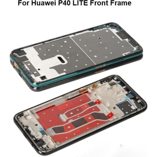 6.4" For Huawei P40 LITE Middle Frame Front Bezel Housing Lcd Holder Rear Plate Chassis+Power Volume Button JNY-L21 JNY-L22 4G