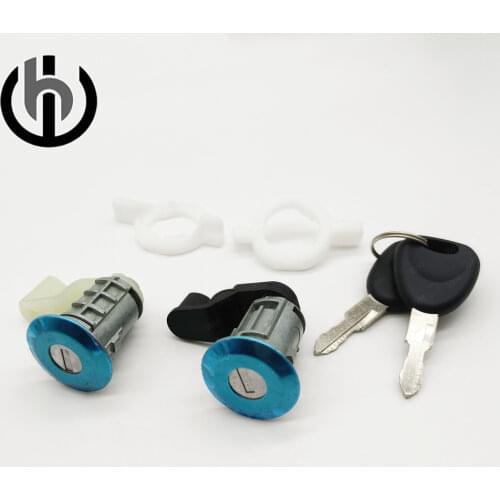 7701472806 4PCS DOOR LOCK WITH 2 SAME KEYS For RENAULT CLIO II 98-05