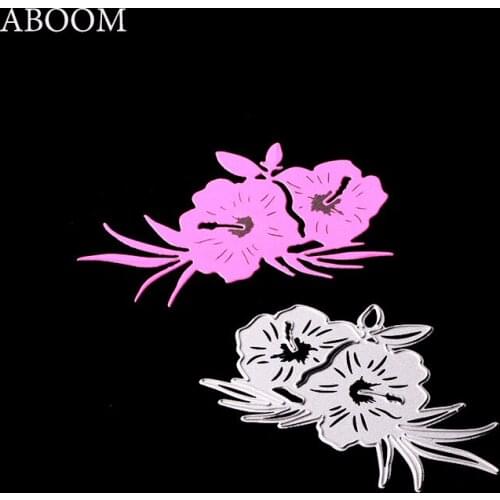 ABOOM 1PC Fresh Flower Pattern Metal Carbon Steel Die Cut Dies Embossing Stencils Scrapbooking Album Photo Making Cutting Dies
