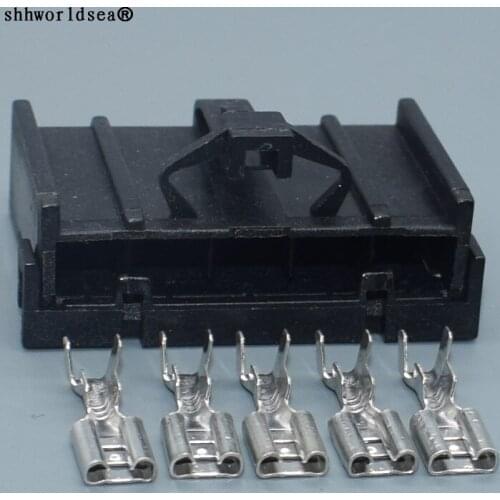 Worldgolden Auto 5 Pin 4.8mm Female Harness Connector DJ7052A-4.8-21 Auto Wire Connector