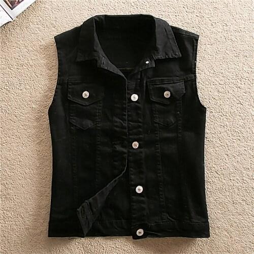 B4593 Spring and summer 2021 new womens big size fashion casual joker sleeveless denim vest cheap wholesale