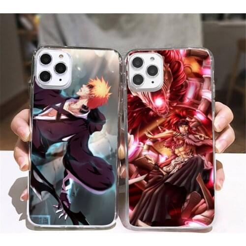 Anime Bleach Phone Case Transparent soft For iphone 5 5s 5c se 6 6s 7 8 11 12 plus mini x xs xr pro max