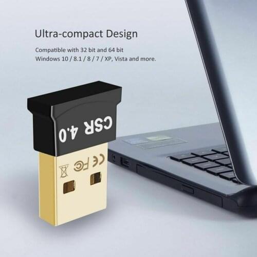 CSR 4.0 Wireless 4.0 Adapter USB Bluetooth-compatible USB Dongle Audio Receiver Small Household Computer Safety Parts for PC