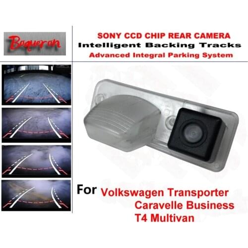 For Volkswagen VW T4 Multivan Transporter Caravelle Business CCD Intelligent Tracks Dynamic Guidance Car Backup Rear View Camera